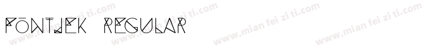 Fontjek Regular字体转换